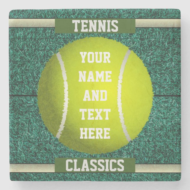 Dessous-de-verre En Pierre Tennis personnalisé (Devant)