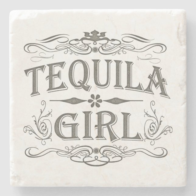 Dessous-de-verre En Pierre Tequila Girl (Devant)