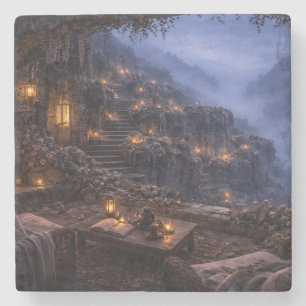 Dessous-de-verre En Pierre Terrasse Wisteria Valley Escalier Coaster