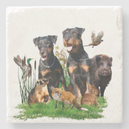 Dessous-de-verre En Pierre Terrier de chasse allemand (Jagdterrier)