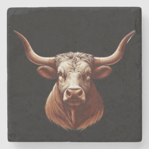 Dessous-de-verre En Pierre Texas Longhorn
