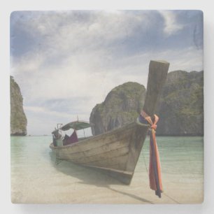 Dessous-de-verre En Pierre Thaïlande, île de Phi Phi Lay, baie de Maya.