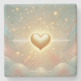 Dessous-de-verre En Pierre The Living Blueprint Stone Coaster