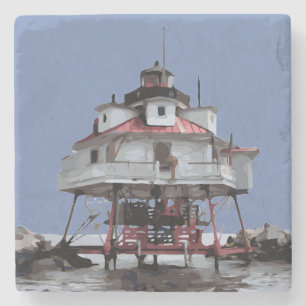 DESSOUS-DE-VERRE EN PIERRE THOMAS POINT LIGHT