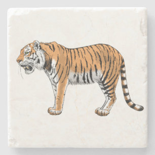 Dessous-de-verre En Pierre Tigre
