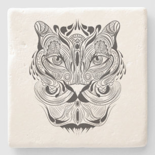 Dessous-de-verre En Pierre Tigre graphique