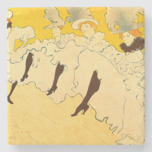 Dessous-de-verre En Pierre Tolouse Lautrec Danseuses Filles Jaune