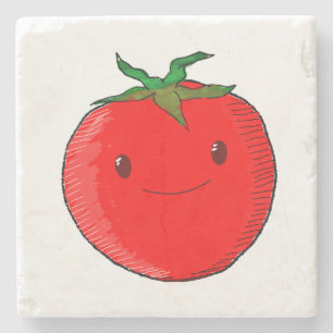 Dessous-de-verre En Pierre Tomate de carton mignon