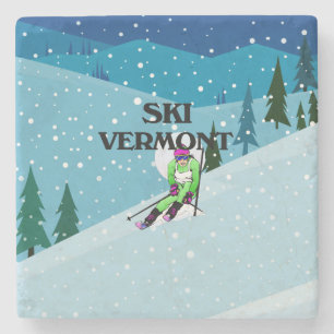 Dessous-de-verre En Pierre TOP Ski Vermont