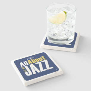 Dessous-de-verre En Pierre Tout sur Jazz Drink Coasters