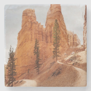 Dessous-de-verre En Pierre Traînée de boucle de Navajo, canyon de Bryce
