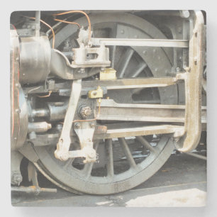 DESSOUS-DE-VERRE EN PIERRE TRAINS À VAPEUR