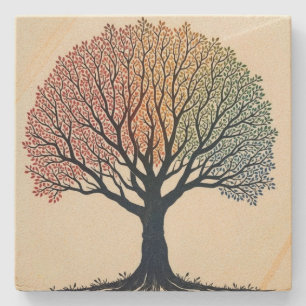 Dessous-de-verre En Pierre Tree of Life