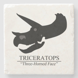 Dessous-de-verre En Pierre Tricératops Skull