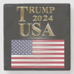 DESSOUS-DE-VERRE EN PIERRE TRUMP 2024