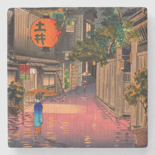 Dessous-de-verre En Pierre Tsuchiya Koitsu - Soirée à Ushigome