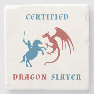 Dessous-de-verre En Pierre Tueur certifié de dragon