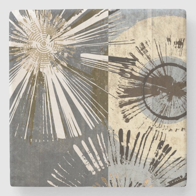 Dessous-de-verre En Pierre Tuiles d'éclatement I (Devant)