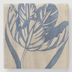 Dessous-de-verre En Pierre Tulipe d'indigo