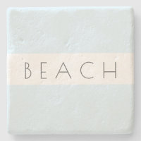 Typographie blanche moderne de la plage