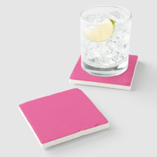 Dessous-de-verre En Pierre un arrière - plan rose avec une bordure noire