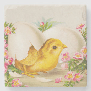 Dessous-de-verre En Pierre "Une offrande de Pâques" Carte victorienne vintage