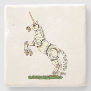 Dessous-de-verre En Pierre Unicorne mécanique