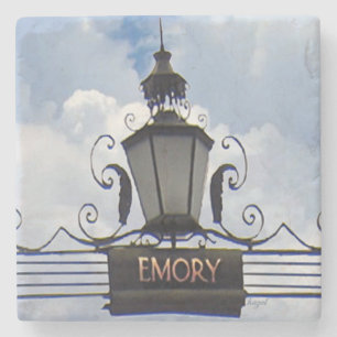 Dessous-de-verre En Pierre Université Emory Lantern, Atlanta Marble Stone Coa