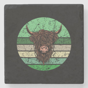 Dessous-de-verre En Pierre Vache écossaise des Highlands
