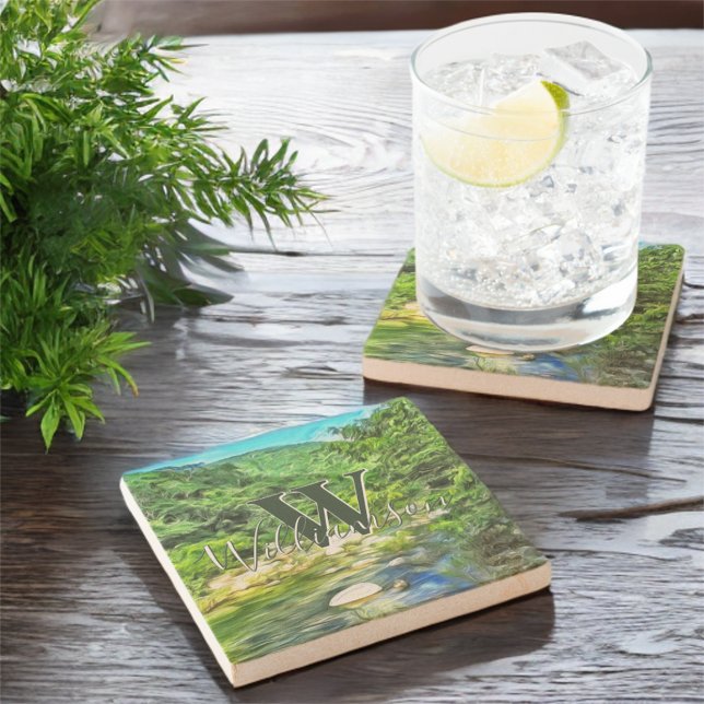 Dessous-de-verre En Pierre Vallarta River South 0366 (Créateur téléchargé)