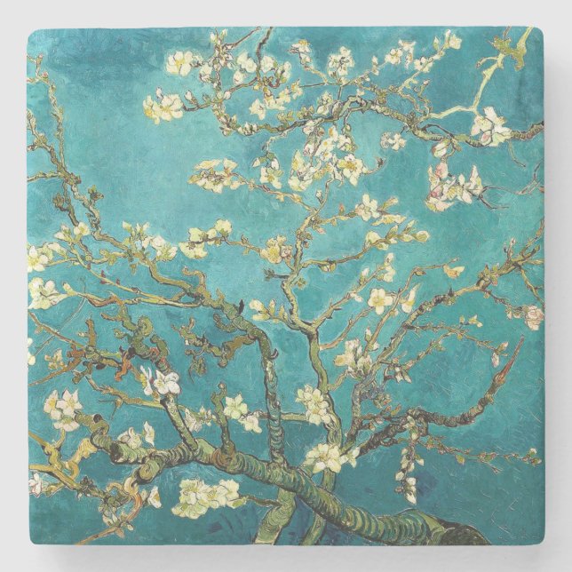 Dessous-de-verre En Pierre Van Gogh Almond Blossoms Classic Impressionism (Devant)
