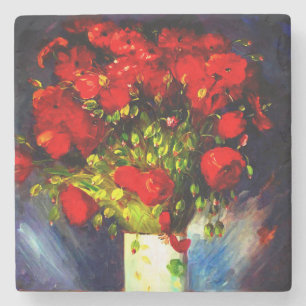 Dessous-de-verre En Pierre Van Gogh Red Poppies