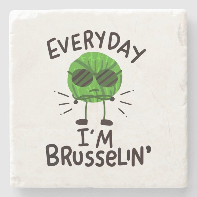 Dessous-de-verre En Pierre Vegan Brussels Sprouts (Devant)
