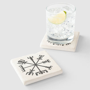 Dessous-de-verre En Pierre Vegvísir (Viking Compass)
