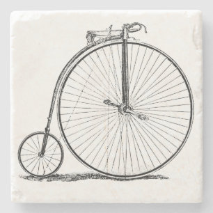 Dessous-de-verre En Pierre Vélo à grande roue Penny Farthing