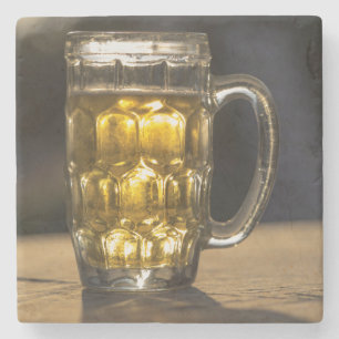 Dessous-de-verre En Pierre Verre à bière boisson de près, Inde