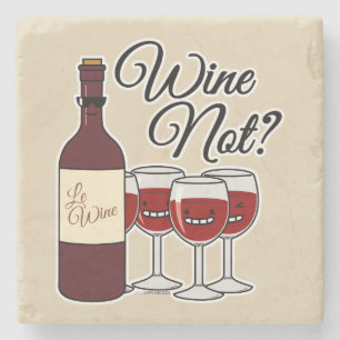 Dessous-de-verre En Pierre Verre de vin et non raisins alcool rose rouge pino