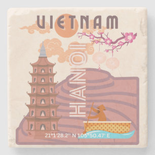Dessous-de-verre En Pierre Vietnam Travel Art