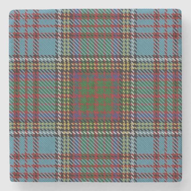 Dessous-de-verre En Pierre Vieux tartan écossais d'Anderson de clan de (Devant)