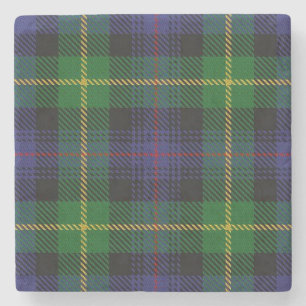Dessous-de-verre En Pierre Vieux tartan écossais de Farquharson de clan de