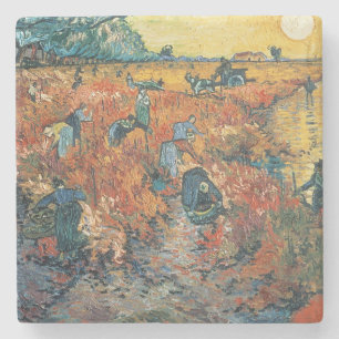 Dessous-de-verre En Pierre Vignobles de rouge de Vincent van Gogh chez