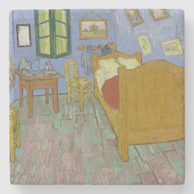 Dessous-de-verre En Pierre Vincent Van Gogh Bedrome Painting (Devant)