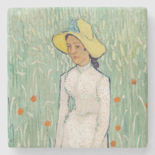 Dessous-de-verre En Pierre Vincent van Gogh - Fille en blanc