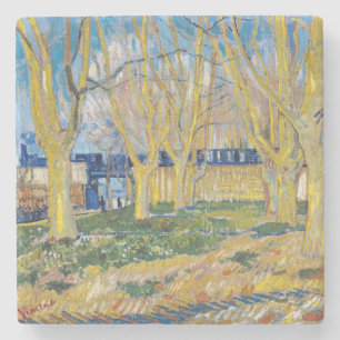 Dessous-de-verre En Pierre Vincent van Gogh - Le Train Bleu