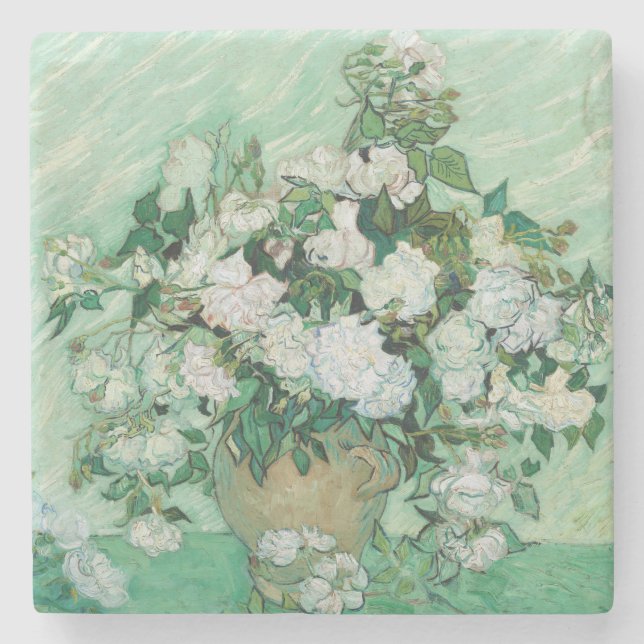 Dessous-de-verre En Pierre Vincent van Gogh - Rose (Devant)