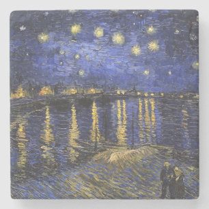 Dessous-de-verre En Pierre Vincent Van Gogh Starry Night Over The Rhone
