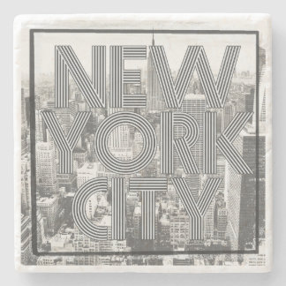 Dessous-de-verre En Pierre Vintage New York
