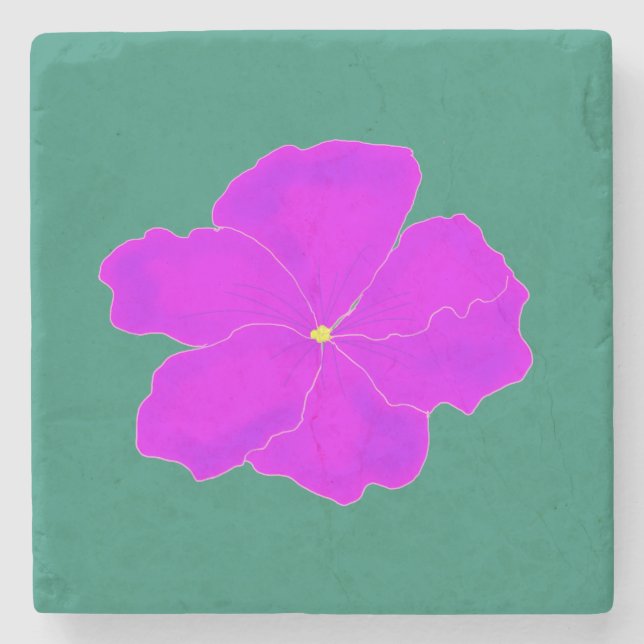 Dessous-de-verre En Pierre Violet gracieux (Devant)