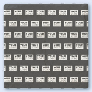 Dessous-de-verre En Pierre Votre logo ou votre conception   Arrière - plan de