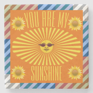 Dessous-de-verre En Pierre Vous Êtes Mon Soleil